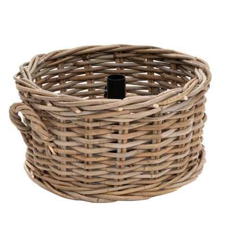 CONTENITORE RATTAN GRIGIO D.48X25CM.